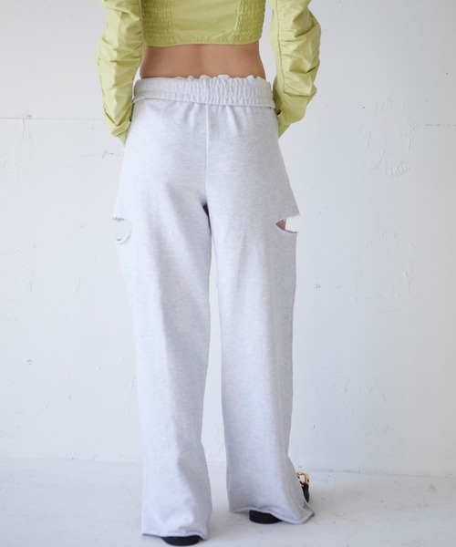 FIG&VIPER（フィグアンドバイパー）の「ローライズスウェットワイドPT（その他パンツ・レディース・ブラック/ライトグレー/ライトピンク・FREE）」の15枚目の写真