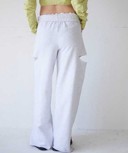 FIG&VIPER（フィグアンドバイパー）の「ローライズスウェットワイドPT（その他パンツ・レディース・ブラック/ライトグレー/ライトピンク・FREE）」の16枚目の写真