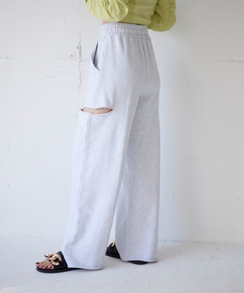 FIG&VIPER（フィグアンドバイパー）の「ローライズスウェットワイドPT（その他パンツ・レディース・ブラック/ライトグレー/ライトピンク・FREE）」の18枚目の写真