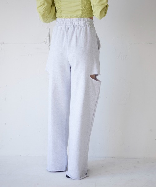 FIG&VIPER（フィグアンドバイパー）の「ローライズスウェットワイドPT（その他パンツ・レディース・ブラック/ライトグレー/ライトピンク・FREE）」の19枚目の写真