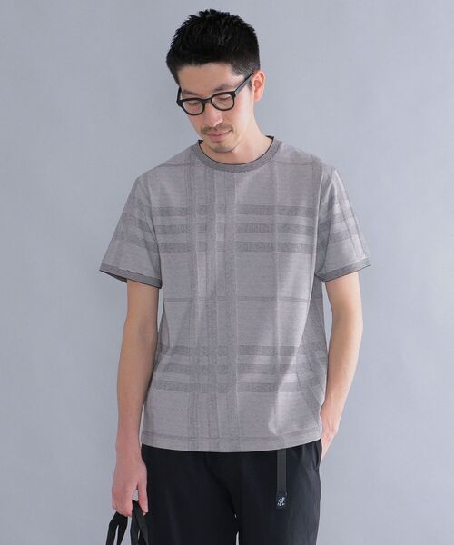SHIPS(シップス)の「SHIPS: リンクス ジャガード ビッグ チェック Tシャツ(Tシャツ/カットソー・メンズ・ホワイト/ライトグリーン/ネイビー/その他・SMALL/MEDIUM/LARGE/X-LARGE)」の15枚目の写真