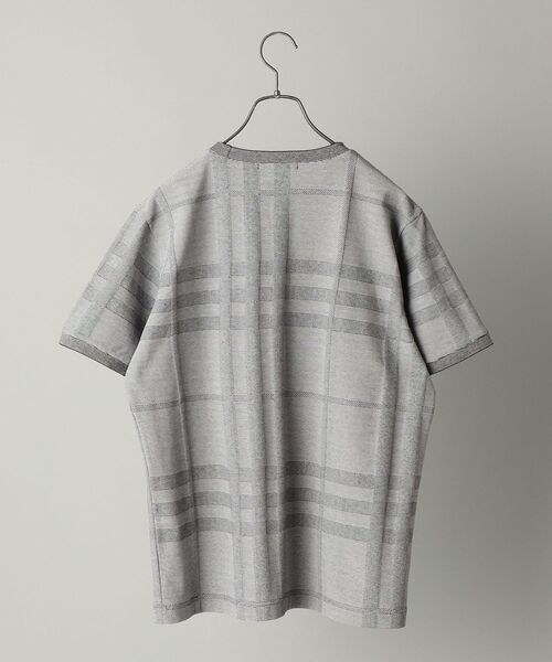 SHIPS(シップス)の「SHIPS: リンクス ジャガード ビッグ チェック Tシャツ(Tシャツ/カットソー・メンズ・ホワイト/ライトグリーン/ネイビー/その他・SMALL/MEDIUM/LARGE/X-LARGE)」の8枚目の写真