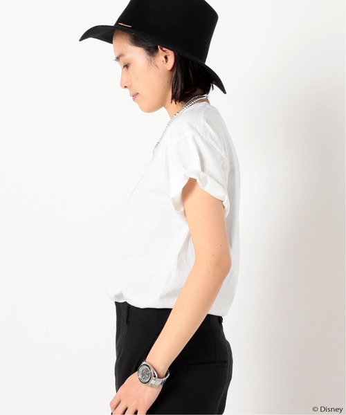 GOOD ROCK SPEED（グッドロックスピード）の「【GOOD ROCK SPEED / グッドロックスピード】Mickey/Tシャツ（Tシャツ/カットソー・レディース・ホワイト・FREE）」の2枚目の写真
