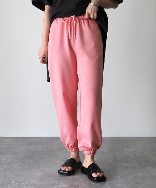 Riberry(リベリー)の「カラースウェットパンツ(スウェットパンツ・レディース・ホワイト/パープル/ピンク/オレンジ/グリーン/グレー・MEDIUM)」の16枚目の写真