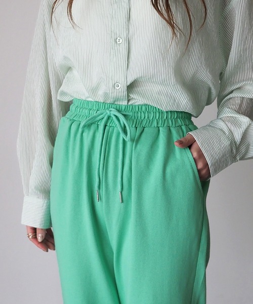 Riberry(リベリー)の「カラースウェットパンツ(スウェットパンツ・レディース・ホワイト/パープル/ピンク/オレンジ/グリーン/グレー・MEDIUM)」の22枚目の写真