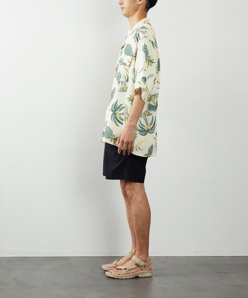 FREAK'S STORE（フリークスストア）の「FREAK'S STORE/フリークスストア BIGシルエット アロハシャツ（シャツ/ブラウス・メンズ・オフホワイト/ブラック/グリーン/ネイビー・MEDIUM/LARGE）」の15枚目の写真