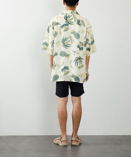 FREAK'S STORE（フリークスストア）の「FREAK'S STORE/フリークスストア BIGシルエット アロハシャツ（シャツ/ブラウス・メンズ・オフホワイト/ブラック/グリーン/ネイビー・MEDIUM/LARGE）」の16枚目の写真