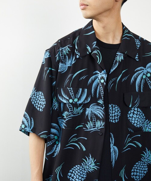 FREAK'S STORE（フリークスストア）の「FREAK'S STORE/フリークスストア BIGシルエット アロハシャツ（シャツ/ブラウス・メンズ・オフホワイト/ブラック/グリーン/ネイビー・MEDIUM/LARGE）」の20枚目の写真