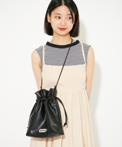 U by SPICK&SPAN(ユーバイスピックアンドスパン)の「【OUTDOOR DRODUCTS/アウトドアプロダクツ】 Drowstring BAG(ショルダーバッグ・レディース・ブラック/カーキ・FREE)」の10枚目の写真