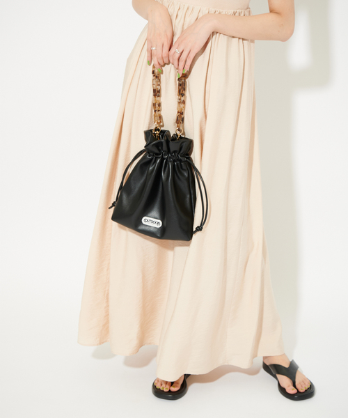 U by SPICK&SPAN(ユーバイスピックアンドスパン)の「【OUTDOOR DRODUCTS/アウトドアプロダクツ】 Drowstring BAG(ショルダーバッグ・レディース・ブラック/カーキ・FREE)」の11枚目の写真