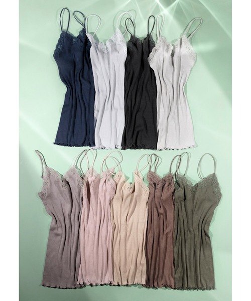 Chut！ INTIMATES（シュットインティメイツ）の「★特別限定セット★【コットンシルク C165】ノンワイヤーブラ+ショーツ+キャミソール 3点セット (X714) 綿100%（ブラ&ショーツ・レディース・ライトグレー/ブラック/ピンクベージュ・M/L）」の4枚目の写真