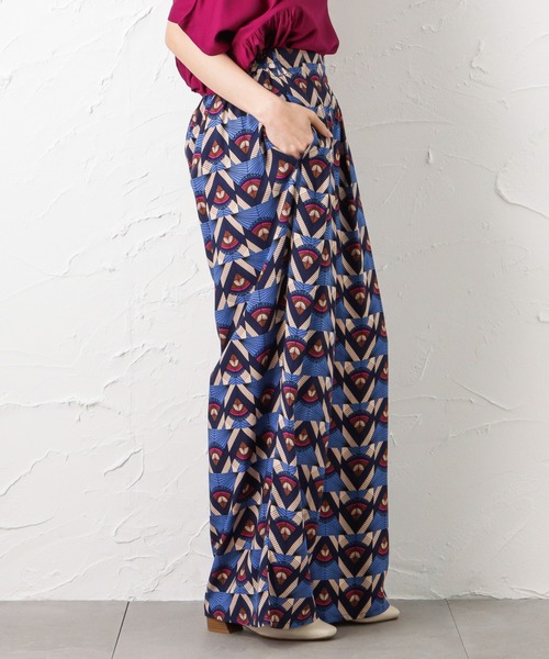 NAVY（ネイビー）の「レーヨンワイドパンツ（その他パンツ・レディース・ブラック/ネイビー/カーキ/ブルー/チャコール・M/L）」の16枚目の写真