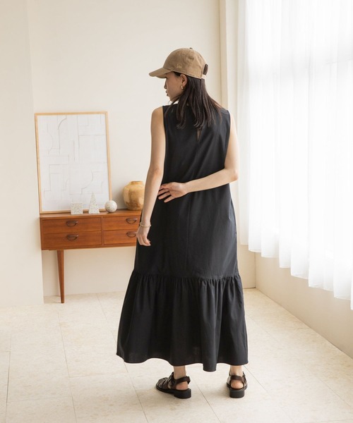 プリーツプリーズ 転写 木の実 ナッツ ワンピース ノースリーブ ウエスト調節可 プリーツプリーズ 転写 木の実 ナッツ ワンピース ノースリーブ