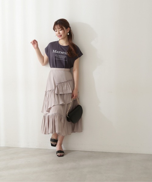 PROPORTION BODY DRESSING(プロポーションボディドレッシング)の「<E>アシメティアードスカート / 1212227500(スカート・レディース・ピンク/グレー/ブルー・MEDIUM/SMALL)」の10枚目の写真