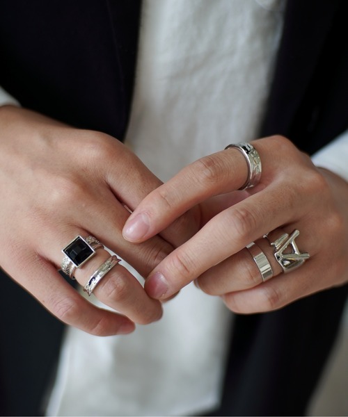 Port（ポート）の「ヴィンテージライク メンズ セットリング 2 ( ユニセックス / メンズアクセ )（リング・メンズ・E/D/C/A/B/F/G/H/I/J・FREE）」の2枚目の写真