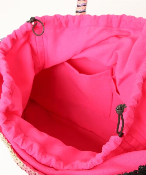 Allerleirauh（アラライラオ）の「「Allerleirauh chill/アラライラオ」ラフィア カラフルトートかごバッグ（かごバッグ・レディース・ピンク/ブルー・FREE）」の5枚目の写真