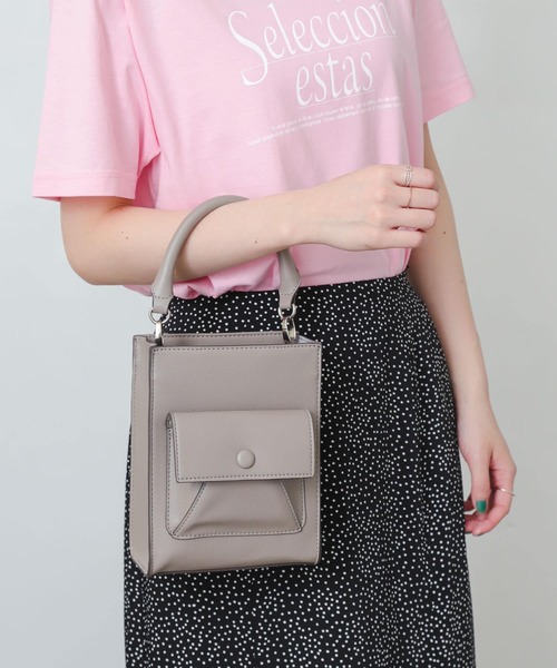 SENSE OF PLACE by URBAN RESEARCH(センスオブプレイスバイアーバンリサーチ)の「2WAYポケットスクエアショルダーバッグ(ショルダーバッグ・レディース・ブラック/オレンジ/ライトベージュ/グリーン・ONE)」の19枚目の写真