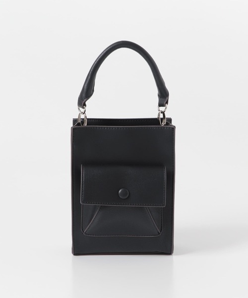 SENSE OF PLACE by URBAN RESEARCH(センスオブプレイスバイアーバンリサーチ)の「2WAYポケットスクエアショルダーバッグ(ショルダーバッグ・レディース・ブラック/オレンジ/ライトベージュ/グリーン・ONE)」の14枚目の写真