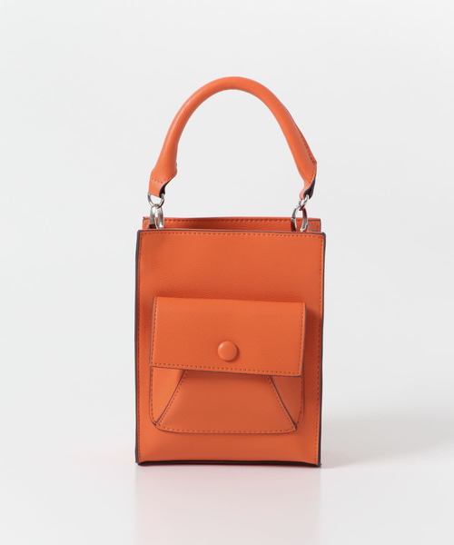 SENSE OF PLACE by URBAN RESEARCH(センスオブプレイスバイアーバンリサーチ)の「2WAYポケットスクエアショルダーバッグ(ショルダーバッグ・レディース・ブラック/オレンジ/ライトベージュ/グリーン・ONE)」の13枚目の写真