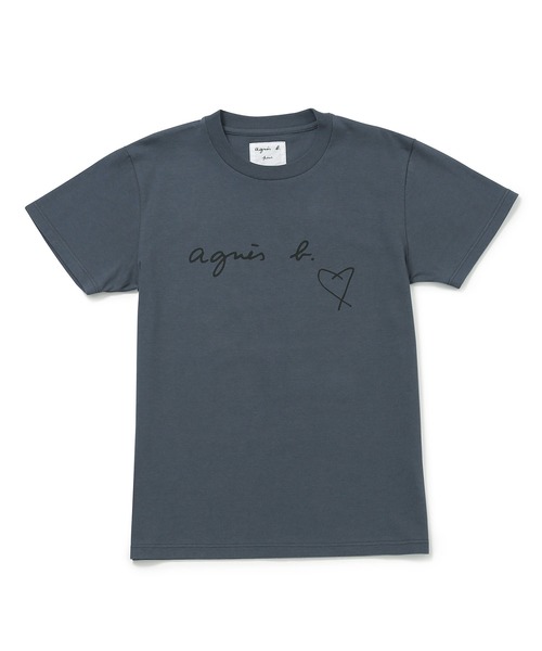 agnes b.(アニエスベー)の「【一部カラーWEB限定】【agnes b. pour ADAM ET ROPE'】HEAT-Tシャツ(Tシャツ/カットソー・レディース・グレー系その他/ベージュ系その他/チャコールグレー/ベージュ・M)」の20枚目の写真