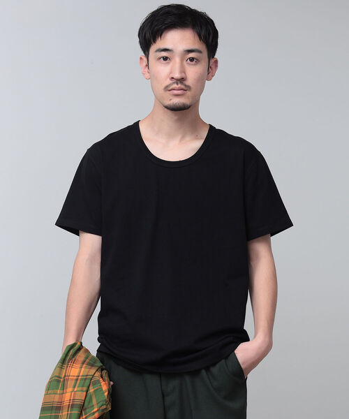 BEAMS（ビームス）の「BEAMS / ミリタリー Uネック Tシャツ（Tシャツ/カットソー・メンズ・ホワイト/ブラック・M/XL/L/S）」の2枚目の写真