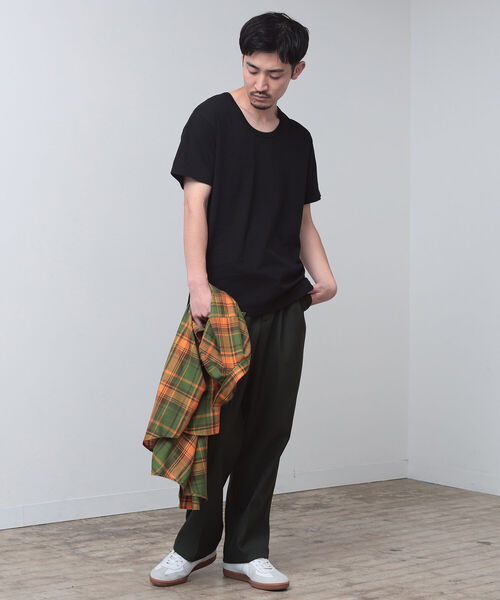 BEAMS（ビームス）の「BEAMS / ミリタリー Uネック Tシャツ（Tシャツ/カットソー・メンズ・ホワイト/ブラック・M/XL/L/S）」の16枚目の写真