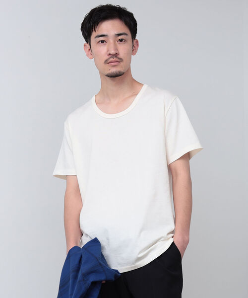BEAMS（ビームス）の「BEAMS / ミリタリー Uネック Tシャツ（Tシャツ/カットソー・メンズ・ホワイト/ブラック・M/XL/L/S）」の14枚目の写真