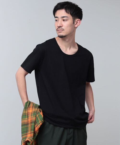 BEAMS（ビームス）の「BEAMS / ミリタリー Uネック Tシャツ（Tシャツ/カットソー・メンズ・ホワイト/ブラック・M/XL/L/S）」の12枚目の写真