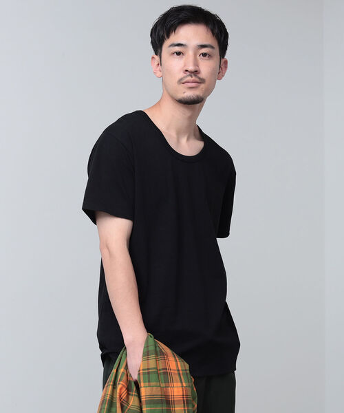 BEAMS（ビームス）の「BEAMS / ミリタリー Uネック Tシャツ（Tシャツ/カットソー・メンズ・ホワイト/ブラック・M/XL/L/S）」の11枚目の写真