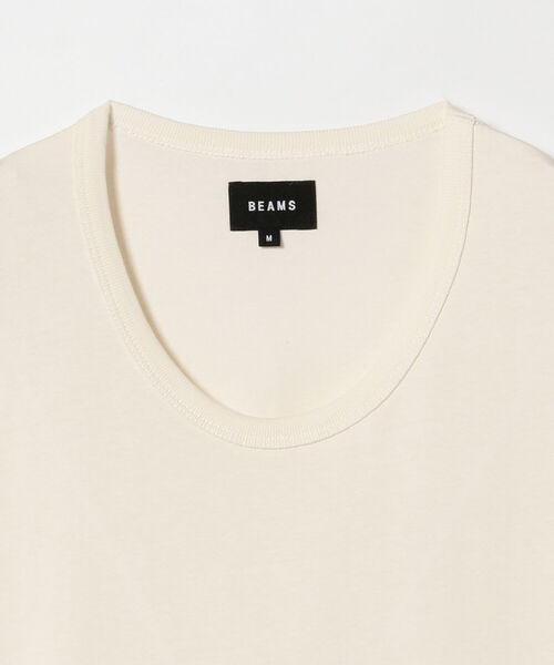 BEAMS（ビームス）の「BEAMS / ミリタリー Uネック Tシャツ（Tシャツ/カットソー・メンズ・ホワイト/ブラック・M/XL/L/S）」の9枚目の写真