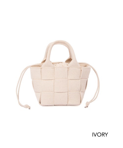 etul(エツル)の「「etul / エツル」テープミニトートバッグ(トートバッグ・レディース・ブラック/ピンク/オレンジ/グリーン/アイボリー・FREE)」の7枚目の写真