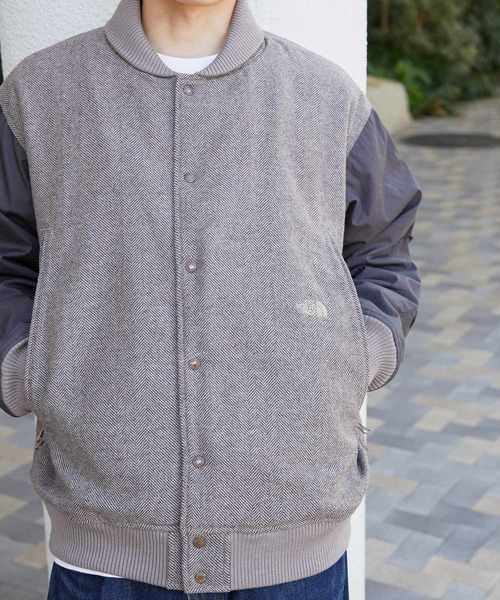 THE NORTH FACE PURPLE LABEL(ザ ノースフェイス パープルレーベル)の「※入荷禁止※ THE NORTH FACE PURPLE LABEL Herringbone Tweed Varsity Jacket / ザ ノース フェイス パープルレーベル ヘリンボーン ツイード バーシティ ジャケット(ブルゾン・メンズ・ベージュ/チャコール・M/L/XL/S)」の6枚目の写真