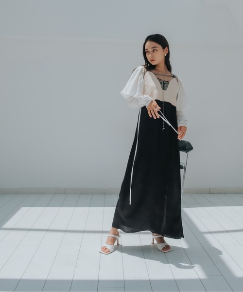 sahara（サハラ）の「JQD Cross Neck Dress（ワンピース）」 - WEAR
