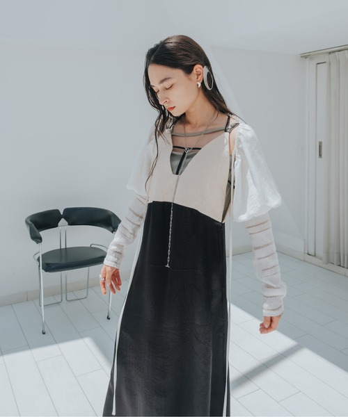 sahara（サハラ）の「JQD Cross Neck Dress（ワンピース）」 - WEAR