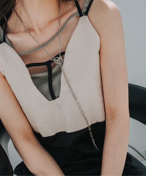 sahara（サハラ）の「JQD Cross Neck Dress（ワンピース・レディース・アイボリー系/ブラウン系その他・FREE）」の19枚目の写真