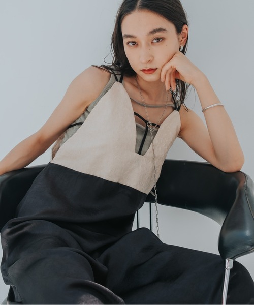 sahara（サハラ）の「JQD Cross Neck Dress（ワンピース・レディース・アイボリー系/ブラウン系その他・FREE）」の15枚目の写真