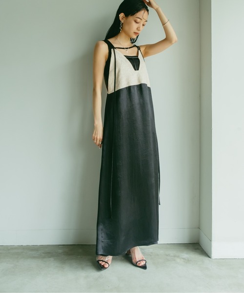sahara（サハラ）の「JQD Cross Neck Dress（ワンピース・レディース・アイボリー系/ブラウン系その他・FREE）」の22枚目の写真