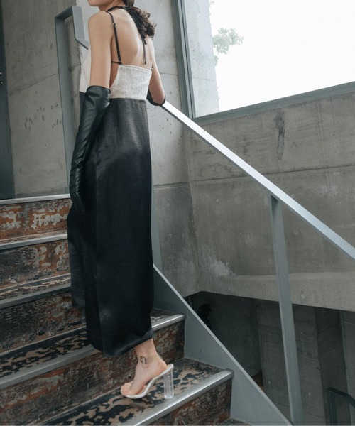 sahara（サハラ）の「JQD Cross Neck Dress（ワンピース・レディース・アイボリー系/ブラウン系その他・FREE）」の6枚目の写真