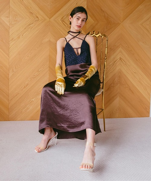 sahara Cross Neck Dress ブルー　新品 JQD Cross Neck Dress – MARTE