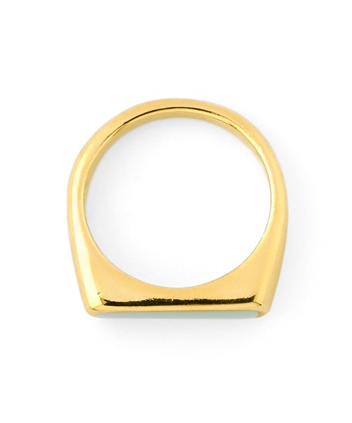 ANEMONE（アネモネ）の「オーバルカラーシグネットリング（リング・レディース・ピンク/グリーン・FREE）」の8枚目の写真