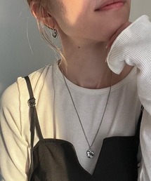 エンボス コインペンダント ネックレス