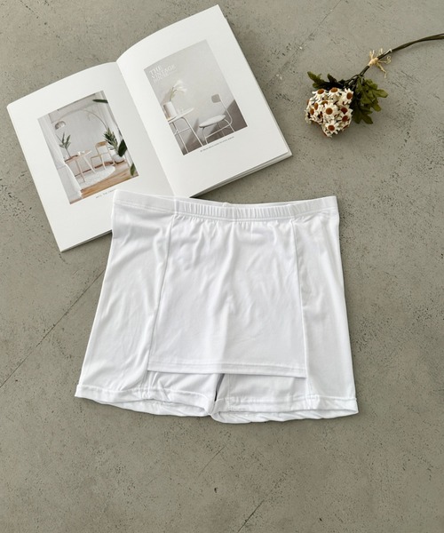 CLEA（クレア）の「Y字ラインカバーペチコート（インナーウェア/肌着・レディース・ホワイト/ブラック/ベージュ/ライトベージュ・FREE）」の19枚目の写真