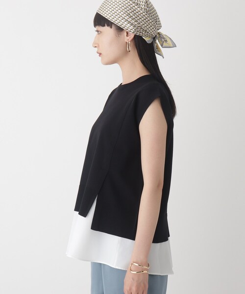 OPAQUE.CLIP(オペークドットクリップ)の「◆スリットニットSET【3way/WEB限定サイズ】(その他トップス・レディース・ブラック/オフホワイト/黄緑系/パープル系・40/38/42/36)」の8枚目の写真