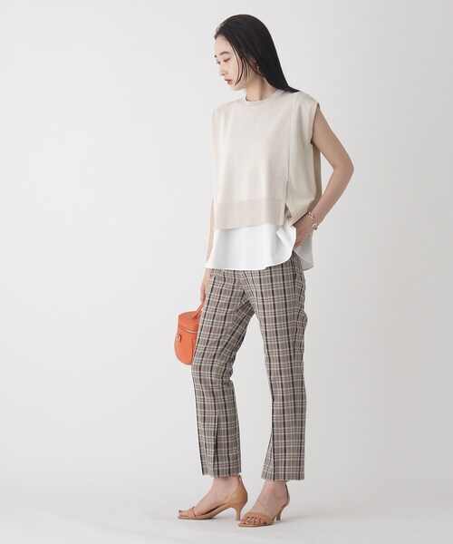 OPAQUE.CLIP(オペークドットクリップ)の「◆スリットニットSET【3way/WEB限定サイズ】(その他トップス・レディース・ブラック/オフホワイト/黄緑系/パープル系・40/38/42/36)」の21枚目の写真