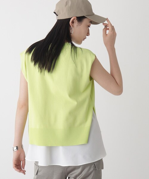 OPAQUE.CLIP(オペークドットクリップ)の「◆スリットニットSET【3way/WEB限定サイズ】(その他トップス・レディース・ブラック/オフホワイト/黄緑系/パープル系・40/38/42/36)」の15枚目の写真