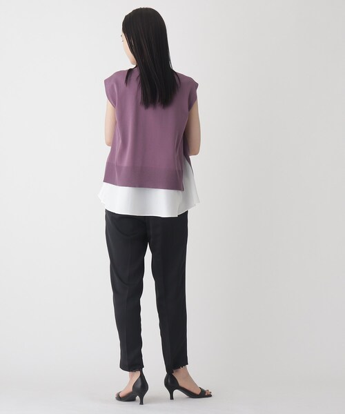 OPAQUE.CLIP(オペークドットクリップ)の「◆スリットニットSET【3way/WEB限定サイズ】(その他トップス・レディース・ブラック/オフホワイト/黄緑系/パープル系・40/38/42/36)」の19枚目の写真