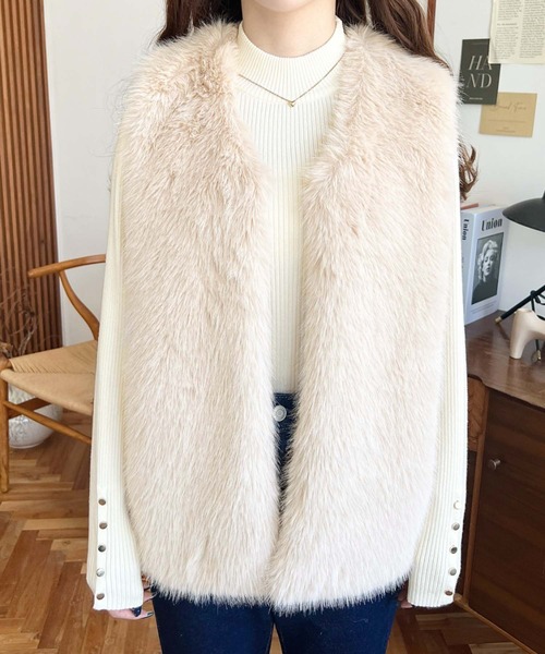 セール】【累計販売枚数1万枚突破！】Vネックロングフェイク