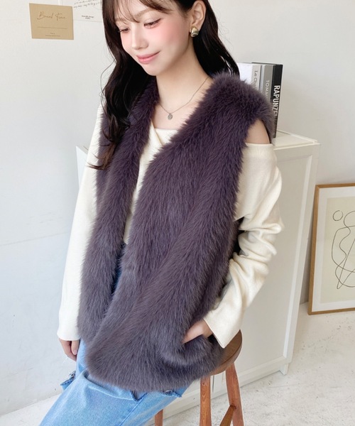 セール】【累計販売枚数1万枚突破！】Vネックロングフェイク