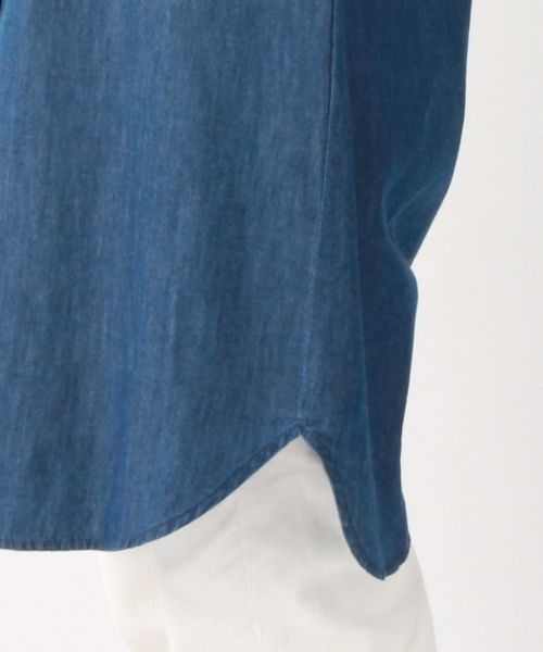 THE EMPORIUM（ジエンポリアム）の「コットンシャツワンピース（シャツワンピース・レディース・ブルー系1/ブルー/イエロー/レッド・38/40）」の13枚目の写真