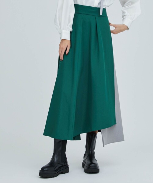 カラーパターンイレギュラーラップスカート スカート スカート A A Tokyo エープラストウキョウ のファッション